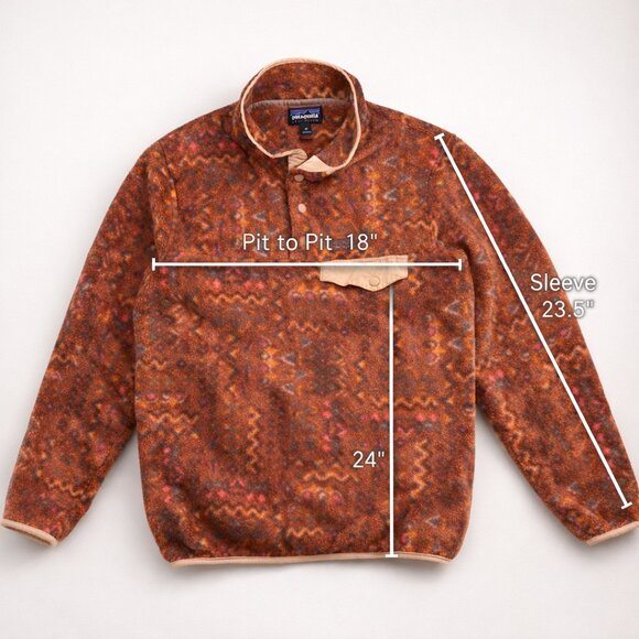 Patagonia Synchilla Snap-T Wandering Woods Sisu Brown XS - Picture 2 of 16